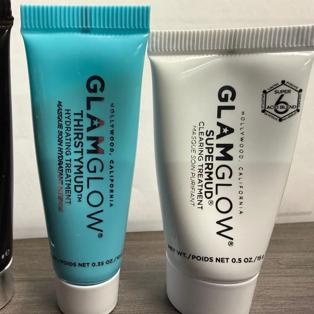Glamglow Face Mask Set Supermud Youthmud Thirstymud Gravitymud Travel Size 4pc